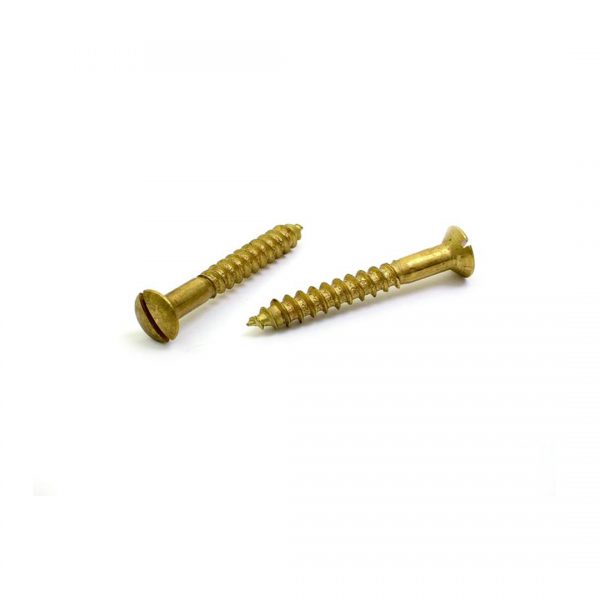 Wood screw raised countersunk slotted DIN 95