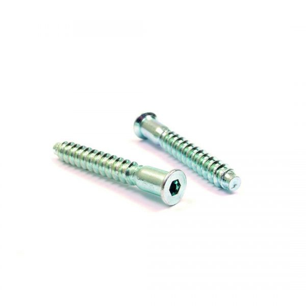 Countersunk connecting screw with allen head and hole for cover cap