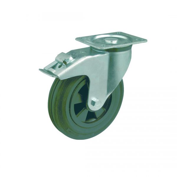 Heavy duty industrial transport castor