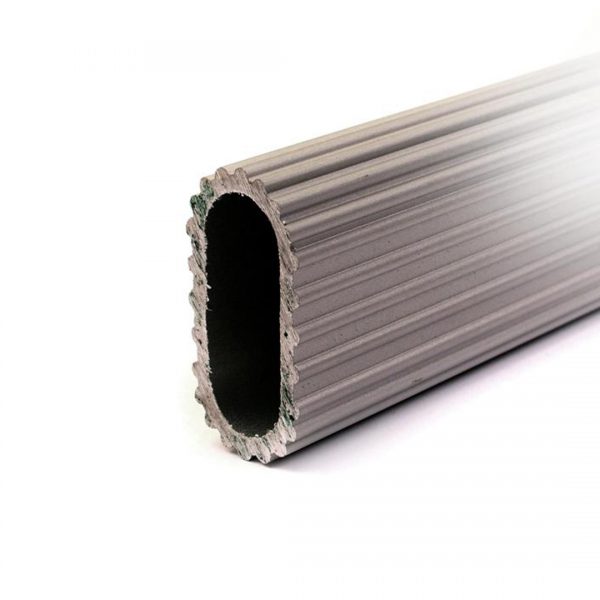 Schrankrohr oval Aluminium