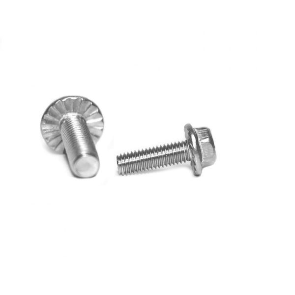 Hexagon flange screw similar to DIN 6921